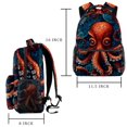 thumbnail image 2 of Lightweight Backpack Octopus School Bag Travel Laptop Daypack for Men Women Casual Rucksack, 2 of 6