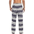 thumbnail image 7 of FREEAMG Men's Pajama Pants with Pockets Sleepwear Lounge Pants Stretch Casual Ethnic Stripes, 7 of 7