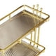 thumbnail image 3 of Storage Tray,Acrylic 2 Tier Bathroom Organizer Storage Tray,2 Layers Countertop Vanity Organizer Tray Holder,Makeup Perfume Organizer Display Stand Shelf,Metal Multifunctional Cosmetic StyleF Glo, 3 of 5