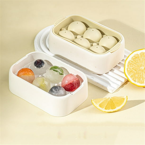 Moldes para hielo de fácil liberación Caja de hielo con tapa Refrigerador doméstico pequeño Fácil liberación