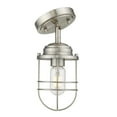 thumbnail image 5 of Golden Lighting Seaport 1-light Semi-Flush Mount in Brushed Champagne Brass, 5 of 7