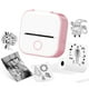 thumbnail image 1 of Impresora de pegatinas Memoqueen T02 Mini, impresión instantánea, impresora fotográfica con Bluetooth para diarios, notas de estudio, recordatorios, fotos, regalos de cumpleaños y Navidad para niños,, 1 of 5