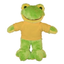 Plushland 8 Inch Floppy Frog with Tee Plush Stuffed Animal Personalized Gift - Custom Text on Shirt - Great Present for Mothers Day, Valentine Day, Graduation Day, Birthday