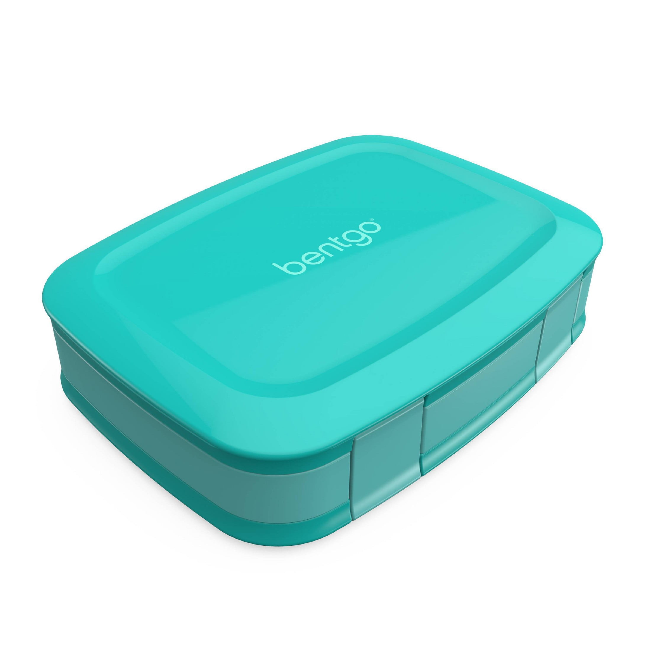 Fresh Leakproof Versatile 4 Compartment Bento-Style Lunch Box with Removable Divider - Aqua