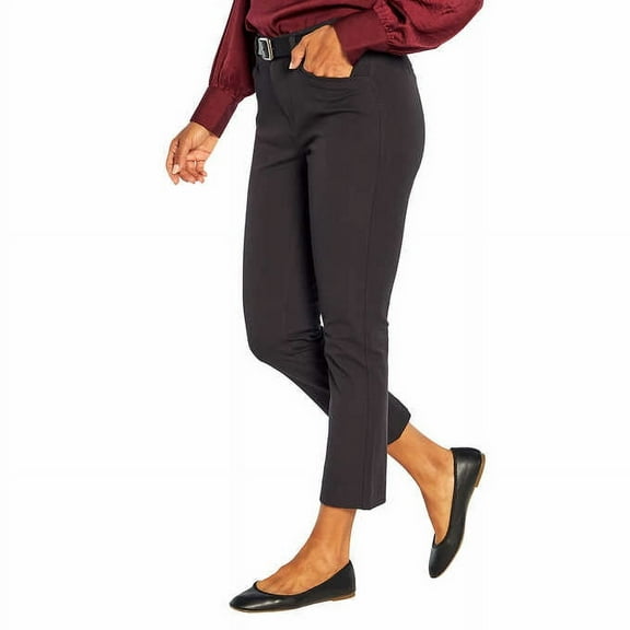 Banana Republic Ladies' Slim-Straight Capri Pant (True Black, 18)
