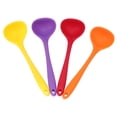 thumbnail image 4 of TABLZONE Set of 4 Translucent Silicone Soup Spoons, Non-Stick, , Assorted Colors for Kitchen and Dining, 4 of 7