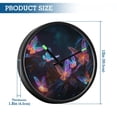 thumbnail image 3 of Indoor 12' Voice-Activated Luminous Decoration Wall Clock With LED Night Light Neon Butterfly, 3 of 8