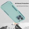thumbnail image 7 of TakFox For Apple iPhone 14/14 Pro/14 Plus/14 Pro Max Case,Full Body Heavy Duty Shockproof Hybrid Dual Layer Rubber Drop Protection Rugged Cover,Green, 7 of 7