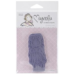 3.75 by 6.5-Inch Tilda with Raincoat Magnolia Fall Cling Stamp 