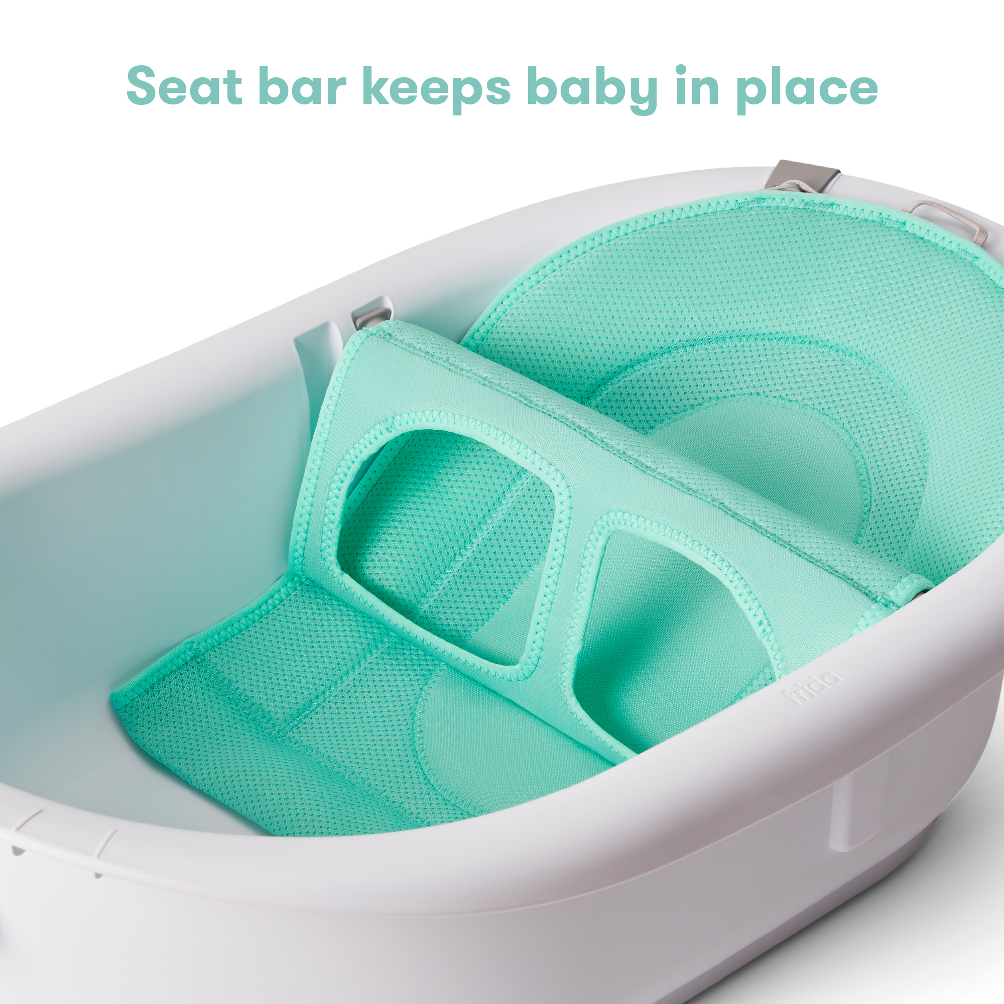 Frida Baby 4-in-1 Grow with Me Baby Bathtub, White photo 3