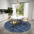 thumbnail image 7 of Addison Rugs Harpswell AHP37 Blue 8' x 8' Indoor Outdoor Area Rug, Easy Clean, Machine Washable, Non Shedding, Bedroom, Living Room, Dining Room, Kitchen, Patio Rug, 7 of 7