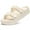 Cream White, variant on Litfun Slide Sandals for Women Thick Soles Summer Beach Sandals with Arch Support Platform Sandals with Adjustable Buckle, Black