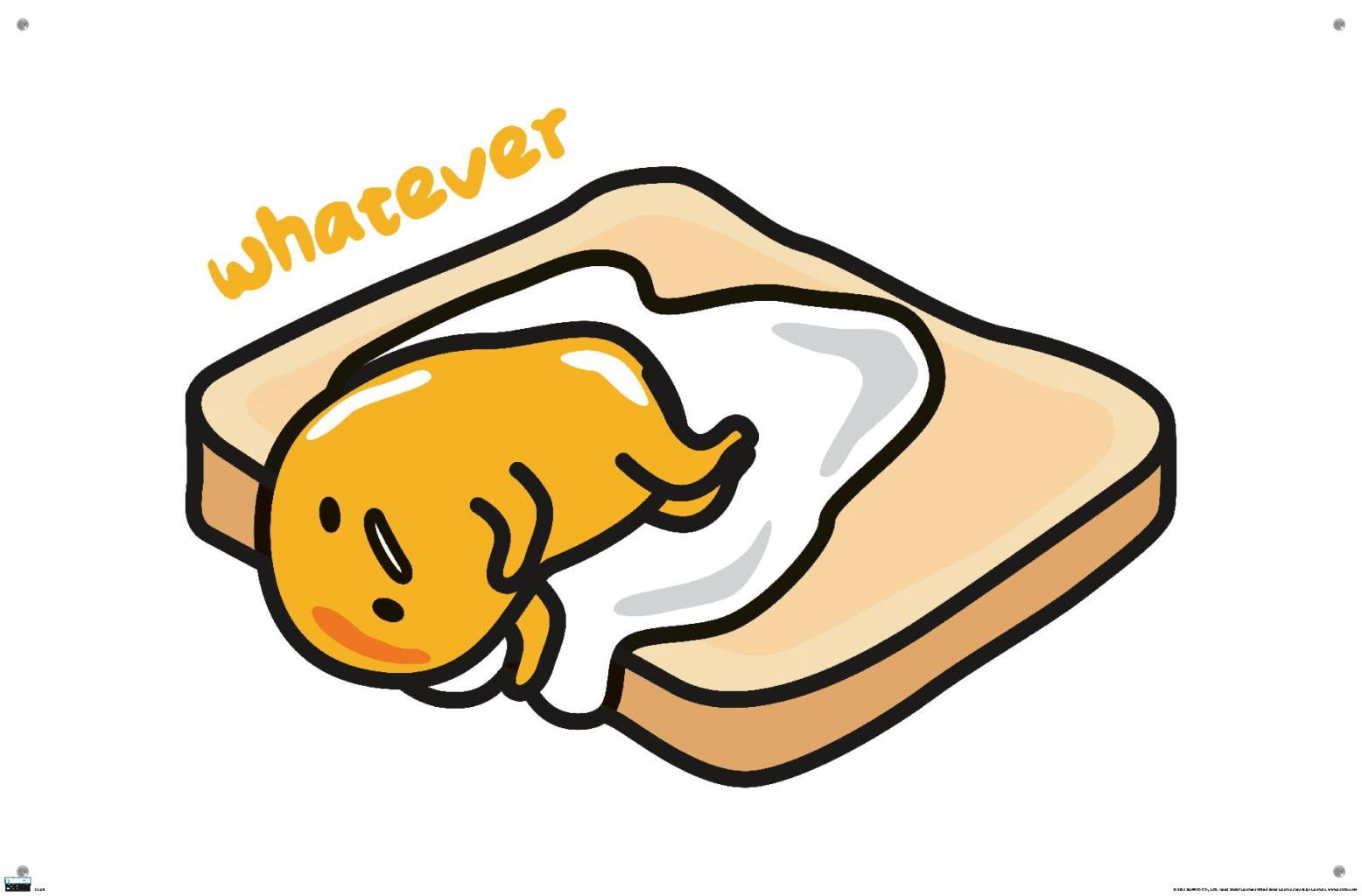 Gudetama - Whatever Wall Poster with Pushpins, 22.375" x 34"