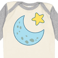 thumbnail image 4 of Inktastic Moon and Star Boys or Girls Long Sleeve Baby Bodysuit, 4 of 5