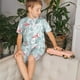 thumbnail image 4 of Balery Tropical Flamingo Conjunto de Pijama Infantil de Manga Corta con Estampado – Ropa de Dormir de Algodón Suave-Large, 4 of 6