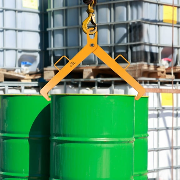 Vertical Drum Clamp Barrel Lift Drum Lifter 1322lbs for 550-600mm Diameter Drums