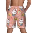 thumbnail image 4 of Uemuo Rabbit So Cute Pattern Mens Swim Trunks Quick Dry Board Shorts with Mesh Lining, Stretch Beach Shorts Quick Dry No-Chafing Board Shorts-3X-Large, 4 of 9