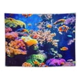 thumbnail image 5 of Chilfamy  Underwater World Tapestry Under the Sea Corals Tropical Fish Blue Ocean Wall Tapestry Aquarium Coral Reef Tapestry for Home Bedroom Living Room Dorm Art Decor 60x50inch, 5 of 6