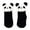 Black, variant on Animal Cartoon Crew Socks for Kids Playful Characters Ankle to Mid Calf Comfort Everyday Casual Wear for Little Ones
