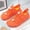 Orange, variant on CIAKGIAF Shoes Men Wide Size Non Slip Breathable Aqua Swim Shoes Printed Sole Quick Dry Water Shoes