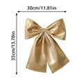 thumbnail image 2 of Fabric Bows Christmas Decorations -35x30cm Bright surface Bow for Xmas Tree Topper Wreath Garland Fireplace Mantel Staircase Wedding Home Deco,1pcs, 2 of 8