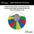 thumbnail image 4 of Champion Sports Multi-Colored Parachute, 20-Foot Diameter, Ripstop Nylon, Single Piece, 4 of 7