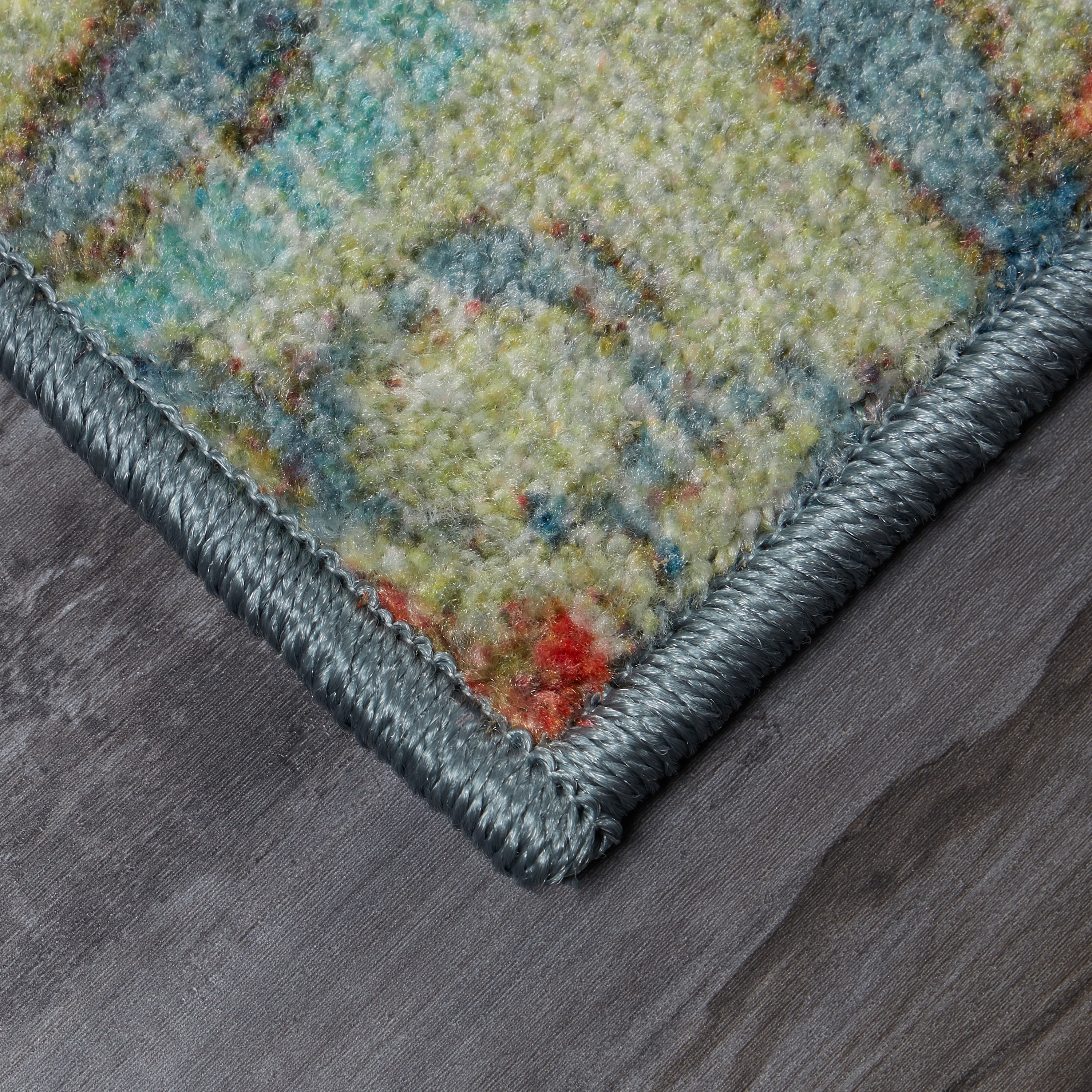 Mohawk Home Prismatic Birchford Blue Transitional Ornamental Medallion Precision Printed Area Rug, 10'x14', Blue