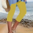 thumbnail image 4 of Women's Leggings Leggings For Women Plus Size High Waisted Yoga Cropped Trousers 2025 Summer Gym Pants,Yellow Women's Legging S, 4 of 6