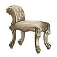 thumbnail image 2 of Gold Patina & Bone Finish | Stylish Addition to Vanity Areas | Elegant and Comfortable Seating Experience, 2 of 2