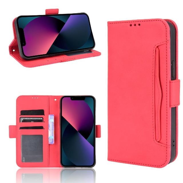 Funda Tipo Billetera GANGXUN para iPhone 14 Plus – Tapa Flip con Tarjetero