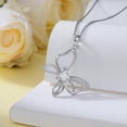 thumbnail image 3 of SISGEM Butterfly Necklace for Women, 925 Sterling Silver Diamond Butterfly Pendant Necklace, Jewelry Gifts for Mother Wife Lover Birthday Christmas Anniversary, with 18+2inch Chain, 3 of 6