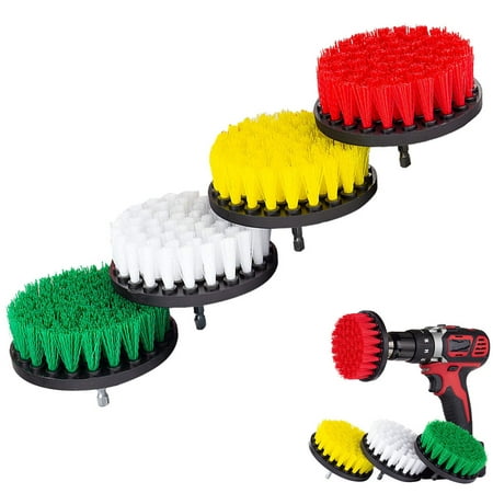 matoen 4Pcs Grout Power Scrubber Cleaning Brush, Shower, Tile and Grout All Purpose Power Scrubber Cleaning