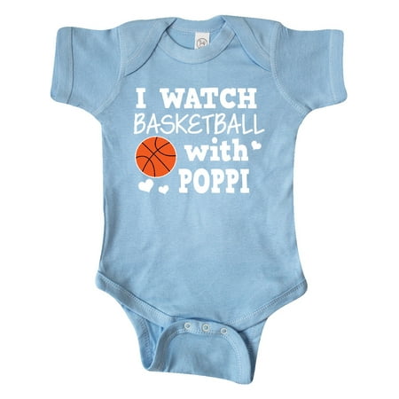 

Inktastic I Watch Basketball with Poppi Gift Baby Boy Bodysuit