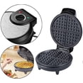 thumbnail image 5 of Compact waffle maker for dough with temperature control and mechanism 1200W nonstick pan, 5 of 5