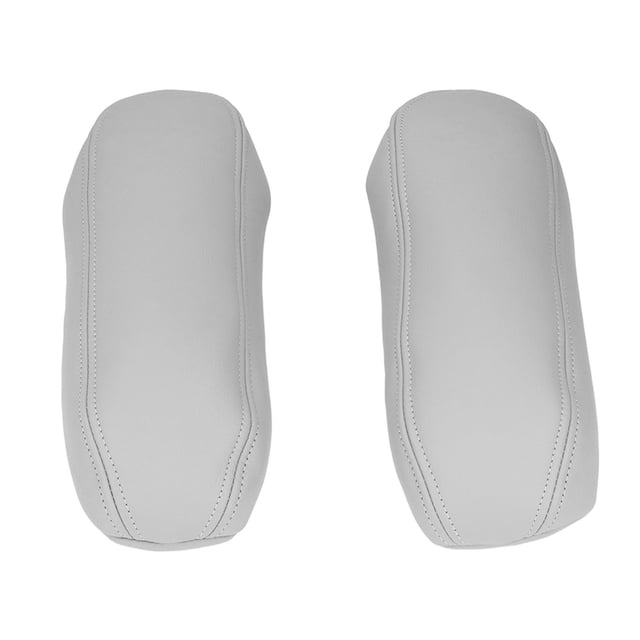 Ouitble Par de Cubiertas para reposabrazos de Asiento de Coche, Cubiertas para reposabrazos de Asiento de Coche, Interior de Cuero Artificial de Repuesto para F250 1999-20(1)