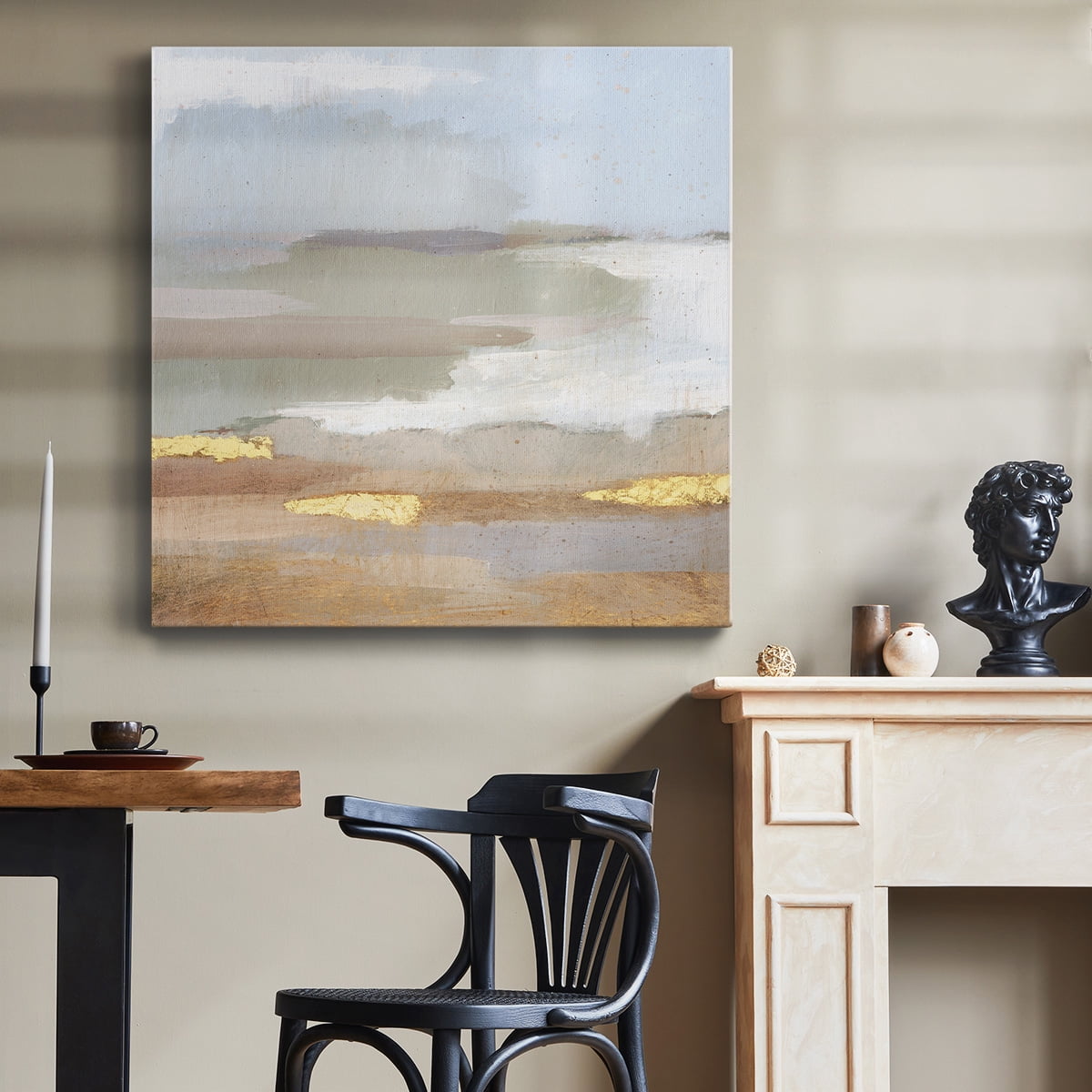 Wexford Home Abstract Coastland IV-Premium Gallery Wrapped Canvas, 10" x 10" - Ready to Hang