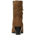 thumbnail image 2 of Style & Co. Womens Piviee Faux Suede Zipper Ankle Boots, 2 of 3