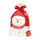 thumbnail image 1 of Bolsa con cordón para regalo de Navidad, bolsa reutilizable para envolver regalos, bolsa grande para regalo de Navidad Muñeco de nieve, 1 of 9