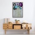 thumbnail image 6 of Silver Bouquet Framed Premium Gallery Wrapped Canvas - Ready to Hang - 25 x 37 - Walnut Floating Frame, 6 of 9