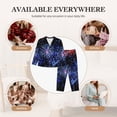 thumbnail image 4 of Uemuo Glasses And Fireworks Pattern Womens Pajama Sets,PJ Set for Women,Pajamas for Women Logo,Long Sleeve Pajama Set for Women,Soft Long Sleeve Top With Pants-XX-Large, 4 of 9
