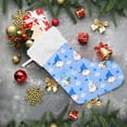 thumbnail image 6 of Watercolor Christmas Gnomes Christmas Stockings Christmas Presonalized Large Stocking Sock, Set of 1 Xmas Party Winter Decor Candy Bag Family Holiday Gift, 17.7 Inch, 6 of 7