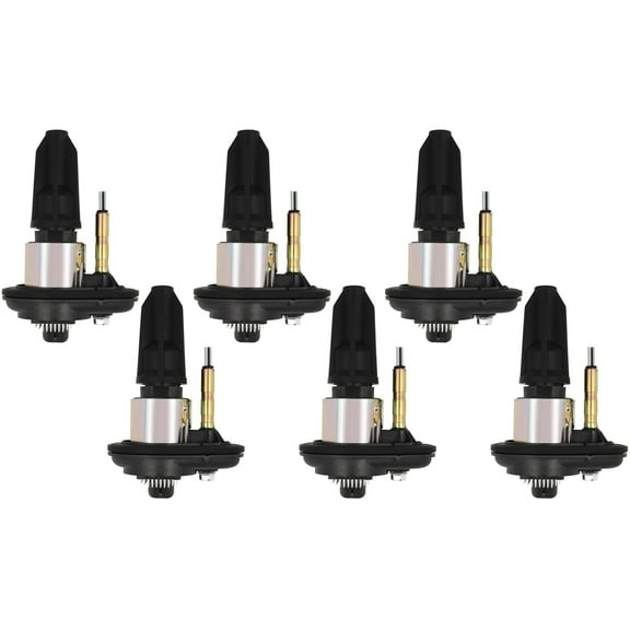 ECCPP Set of 6 Ignition Coils Pack for GMC Chevrolet Buick Isuzu Saab Trailblazer Envoy Rainer Colorado Canyon Envoy Hummer H3 OE Numbers 2.8L 3.5L 4.2L UF303 C1395