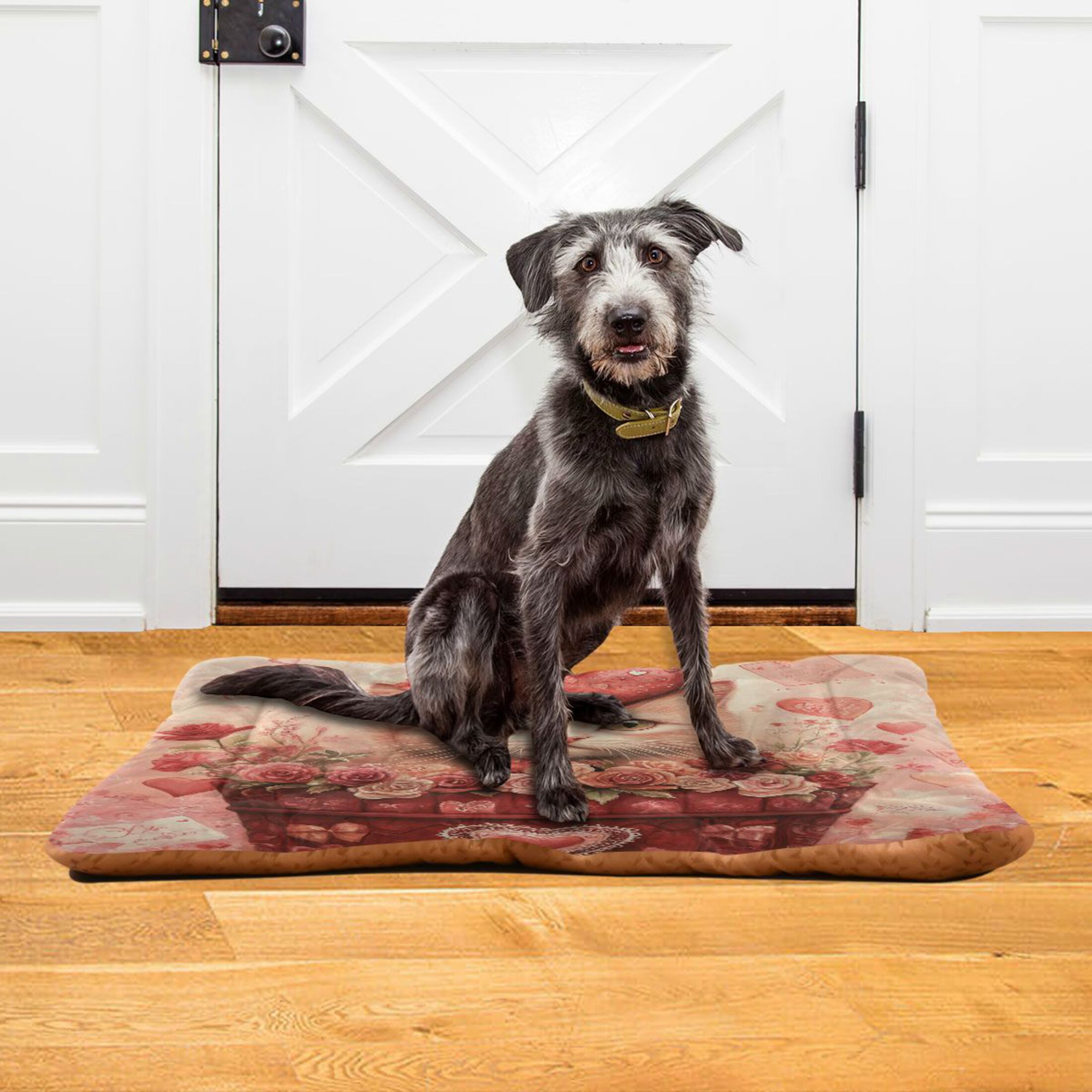 Qxltty Red Basket Cat Ped Pad Wear-resistant and Hard to Bite Through Sleeping Pad for Small Medium Large Dogs Winter Pet Bed 36×24in