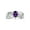 Amethyst, variant on Rings for Women 14K White Gold Angel Wing Birthstone Ring 7X5MM Gemstone & Diamonds June Pink Ice Jewelry for Women Gold Rings For Women Size 6