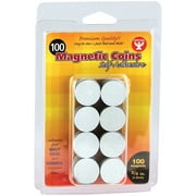 Self-Adhesive Magnetic Coins- 100, 3/4" Coins