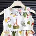 thumbnail image 5 of Penkiiy Summer Girls' Sleeveless Dress with Floral Print - Breathable & Comfy Toddler to Kids Fashion, 5 of 5