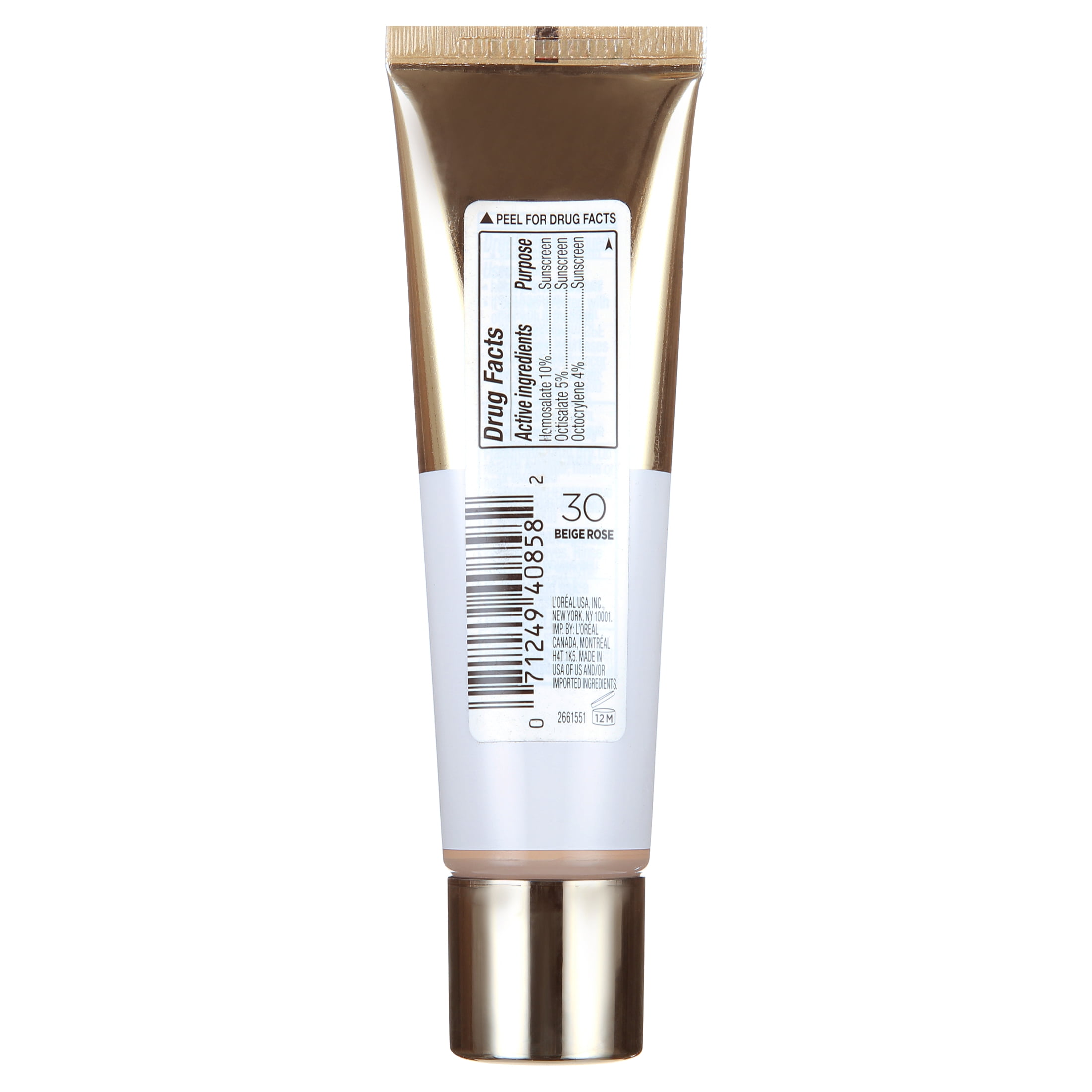 L'Oreal Paris Age Perfect Radiant Serum Foundation with SPF 50, Beige Rose, 1 fl. oz.
