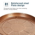 thumbnail image 4 of Happydeer Plants Saucer Tray with Drainage Device, 2Pcs 20in Plant Caddy with Wheels, Planter Stand (Coffee), 4 of 9