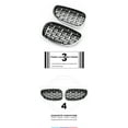 thumbnail image 3 of Glossy Black Front Sport Kidney Grille ABS For BMW E60 E61 M5 520i 530i 2004-2009, 3 of 3