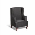 thumbnail image 3 of Damask Black Stretch Slipcover, 3 of 3
